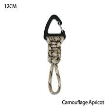 Load image into Gallery viewer, Paracord Keychain Military Braided Nylon Lanyard With Metal Triangle Buckle High Strength Parachute Cord Carabiner
