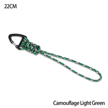 Load image into Gallery viewer, Paracord Keychain Military Braided Nylon Lanyard With Metal Triangle Buckle High Strength Parachute Cord Carabiner

