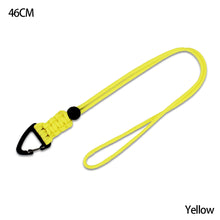 Load image into Gallery viewer, Paracord Keychain Military Braided Nylon Lanyard With Metal Triangle Buckle High Strength Parachute Cord Carabiner
