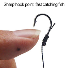 Load image into Gallery viewer, 5Bags/lot High Carbon Steel Fishing Hooks with 5 Small Hooks Rigs Swivel Fishing Lures Pesca Lure String Hooks 3#-13#
