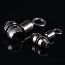 Load image into Gallery viewer, 10pcs/Package Cross Fishing Swivel Heavy Duty Ball Bearing Connector Rolling Solid Ring Hook Fish Tacke Accessories
