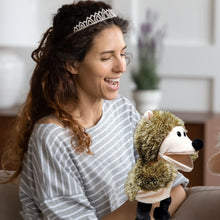 Load image into Gallery viewer, Animal Hand Puppet Cute Cartoon Toys Role Play Bedtime Story Props Soft Baby Play Lion Tiger Gorilla Giraffe Stuffed Plush Doll Children GIft

