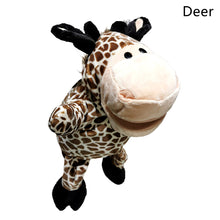 Load image into Gallery viewer, Animal Hand Puppet Cute Cartoon Toys Role Play Bedtime Story Props Soft Baby Play Lion Tiger Gorilla Giraffe Stuffed Plush Doll Children GIft
