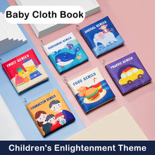 Load image into Gallery viewer, Baby Cloth Books Rustle Sound Infant Toys Early Development for Kids Learning Education Develop Cognize Reading Puzzle Book for Newborn 0-12 Months
