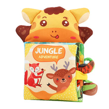 Load image into Gallery viewer, Hand Puppet Fabric Books Baby Cloth Book with Tail Early Development for Newborn Kids Learning Education Develop Cognize Reading Puzzle Book
