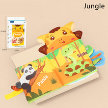 Load image into Gallery viewer, Hand Puppet Fabric Books Baby Cloth Book with Tail Early Development for Newborn Kids Learning Education Develop Cognize Reading Puzzle Book
