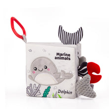 Load image into Gallery viewer, Baby Fabric Books Cloth Book Early Development for 0-12 Months Newborn Kids Learning Education Develop Cognize Animal Tails Reading Toy
