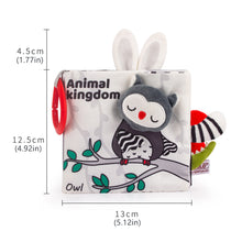 Load image into Gallery viewer, Baby Fabric Books Cloth Book Early Development for 0-12 Months Newborn Kids Learning Education Develop Cognize Animal Tails Reading Toy
