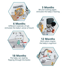Load image into Gallery viewer, Baby Fabric Books Cloth Book Early Development for 0-12 Months Newborn Kids Learning Education Develop Cognize Animal Tails Reading Toy
