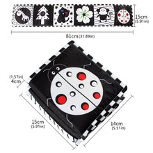 Load image into Gallery viewer, Baby Cloth Book Early Development for 0-12 Months Newborn Crib Toys High Contrast Black and White Montessori Learning Education Toy
