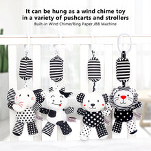 Load image into Gallery viewer, Baby Newborn Crib Toys Early Development for 0-12 Months High Contrast Black and White Montessori Learning Education Toy
