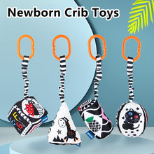 Load image into Gallery viewer, Baby Newborn Crib Toys Early Development for 0-12 Months High Contrast Black and White Montessori Learning Education Toy
