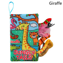 Load image into Gallery viewer, Baby Fabric Books Cloth Book Early Development for 0-12 Months Newborn Kids Learning Education Develop Cognize Animal Tails Reading Toy
