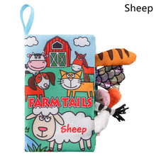 Load image into Gallery viewer, Baby Fabric Books Cloth Book Early Development for 0-12 Months Newborn Kids Learning Education Develop Cognize Animal Tails Reading Toy
