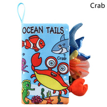 Load image into Gallery viewer, Baby Fabric Books Cloth Book Early Development for 0-12 Months Newborn Kids Learning Education Develop Cognize Animal Tails Reading Toy
