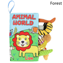 Load image into Gallery viewer, Baby Fabric Books Cloth Book Early Development for 0-12 Months Newborn Kids Learning Education Develop Cognize Animal Tails Reading Toy
