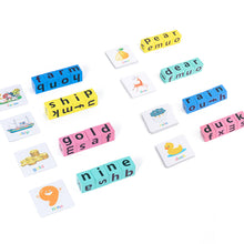 Load image into Gallery viewer, Letter Spelling Block Fun Game English Words Flash Cards Early Learning Educational Puzzle for Baby Montessori Wood Toy
