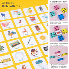 Load image into Gallery viewer, Letter Spelling Block Fun Game English Words Flash Cards Early Learning Educational Puzzle for Baby Montessori Wood Toy
