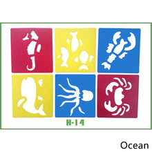 Load image into Gallery viewer, 6PCS/set DIY Children's Painting Template Child Educational Toys Stencil Suit Dinosaur Animal Car Drawing Board Montessori Drawing Toy
