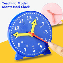 Load image into Gallery viewer, Children Montessori Clock Early Educational Toys Hour Minute Second Time Learning Cognition Colorful Clocks Toy Preschool Teaching Aids
