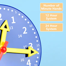 Load image into Gallery viewer, Children Montessori Clock Early Educational Toys Hour Minute Second Time Learning Cognition Colorful Clocks Toy Preschool Teaching Aids
