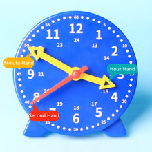Load image into Gallery viewer, Children Montessori Clock Early Educational Toys Hour Minute Second Time Learning Cognition Colorful Clocks Toy Preschool Teaching Aids
