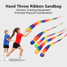 Load image into Gallery viewer, Hand Throw Ribbon Sandbag Meteor Rainbow Ball Outdoor Sports Training Kids Educational Learning Development Throwing Catching Toys
