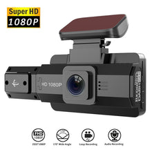 Load image into Gallery viewer, Car Driving Recorder Front And Rear Dual Lens Camera Angel Wide Vision Night DashCam Driving Parking Car DVR Reversing
