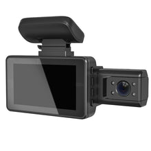 Load image into Gallery viewer, Car Driving Recorder Front And Rear Dual Lens Camera Angel Wide Vision Night DashCam Driving Parking Car DVR Reversing
