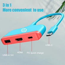 Load image into Gallery viewer, Type-c Docking Station Multi-function Expansion Is Suitable For Switch Converter Hdmi Game Video Multi-interface 4k
