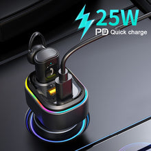 Load image into Gallery viewer, Car Wireless Bluetooth In-Ear Voice Control Headphones Noise Reduction PD Car Charger Car Fast Charger
