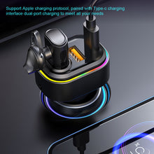Load image into Gallery viewer, Car Wireless Bluetooth In-Ear Voice Control Headphones Noise Reduction PD Car Charger Car Fast Charger
