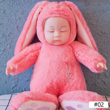 Load image into Gallery viewer, 9.8in Baby Sleeping Rabbit Plush Doll Simulation Rabbit Baby Comfort Dolls Sleeping Baby Doll Stuffed Toys Birthday Gift For Girls
