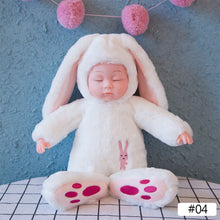 Load image into Gallery viewer, 9.8in Baby Sleeping Rabbit Plush Doll Simulation Rabbit Baby Comfort Dolls Sleeping Baby Doll Stuffed Toys Birthday Gift For Girls
