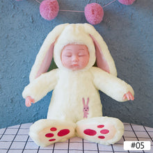 Load image into Gallery viewer, 9.8in Baby Sleeping Rabbit Plush Doll Simulation Rabbit Baby Comfort Dolls Sleeping Baby Doll Stuffed Toys Birthday Gift For Girls
