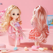 Load image into Gallery viewer, 17cm Princess BJD Doll with Clothes and Shoes Movable 13 Joints Change Clothes Cute Sweet Face Girl Gift Child Toys
