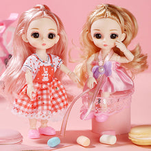 Load image into Gallery viewer, 17cm Princess BJD Doll with Clothes and Shoes Movable 13 Joints Change Clothes Cute Sweet Face Girl Gift Child Toys
