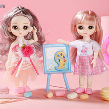 Load image into Gallery viewer, 17cm Princess BJD Doll with Clothes and Shoes Movable 13 Joints Change Clothes Cute Sweet Face Girl Gift Child Toys

