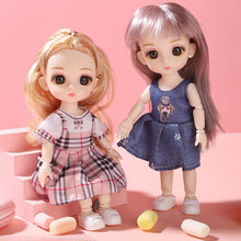 Load image into Gallery viewer, 17cm Princess BJD Doll with Clothes and Shoes Movable 13 Joints Change Clothes Cute Sweet Face Girl Gift Child Toys
