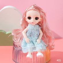 Load image into Gallery viewer, 17cm Princess BJD Doll with Clothes and Shoes Movable 13 Joints Change Clothes Cute Sweet Face Girl Gift Child Toys
