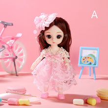 Load image into Gallery viewer, 17cm Princess BJD Doll with Clothes and Shoes Movable 13 Joints Change Clothes Cute Face Bunny Ears Clothes Suit Girl Gift Child Toys
