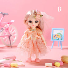 Load image into Gallery viewer, 17cm Princess BJD Doll with Clothes and Shoes Movable 13 Joints Change Clothes Cute Face Bunny Ears Clothes Suit Girl Gift Child Toys
