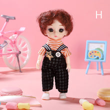 Load image into Gallery viewer, 17cm Princess BJD Doll with Clothes and Shoes Movable 13 Joints Change Clothes Cute Face Bunny Ears Clothes Suit Girl Gift Child Toys
