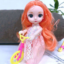 Load image into Gallery viewer, Bjd Doll 17cm 13 Movable Joints Cute Smile Face Shape Beautiful Dress Doll Toy Best Gift for Kids
