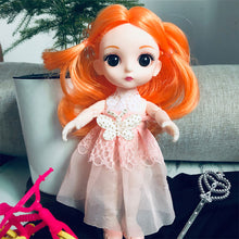 Load image into Gallery viewer, Bjd Doll 17cm 13 Movable Joints Cute Smile Face Shape Beautiful Dress Doll Toy Best Gift for Kids
