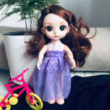 Load image into Gallery viewer, Bjd Doll 17cm 13 Movable Joints Cute Smile Face Shape Beautiful Dress Doll Toy Best Gift for Kids
