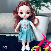 Load image into Gallery viewer, Bjd Doll 17cm 13 Movable Joints Cute Smile Face Shape Beautiful Dress Doll Toy Best Gift for Kids
