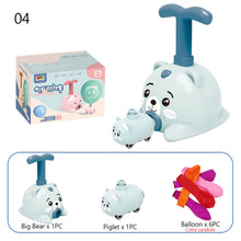 Load image into Gallery viewer, Power Balloon Launch Tower Car Toy Education Inertia Air Power Balloon Car Puzzle Fun Science Experiment Toy for Children Gift
