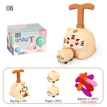 Load image into Gallery viewer, Power Balloon Launch Tower Car Toy Education Inertia Air Power Balloon Car Puzzle Fun Science Experiment Toy for Children Gift
