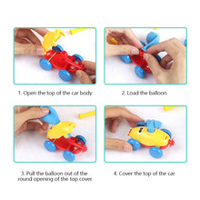 Load image into Gallery viewer, Power Balloon Launch Tower Car Toy Education Inertia Air Power Balloon Car Puzzle Fun Science Experiment Toy for Children Gift
